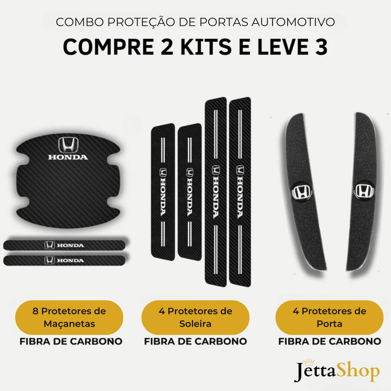 COMPRE 2 KITS E LEVE 3 - Combo Proteção de Portas Automotivo [PROMOÇÃO LIMITADA]