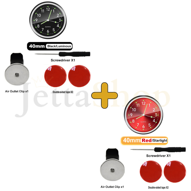 [PAGUE 1 LEVE 2] Mini Relógio Vintage de Painel Automotivo - ClockJetta™