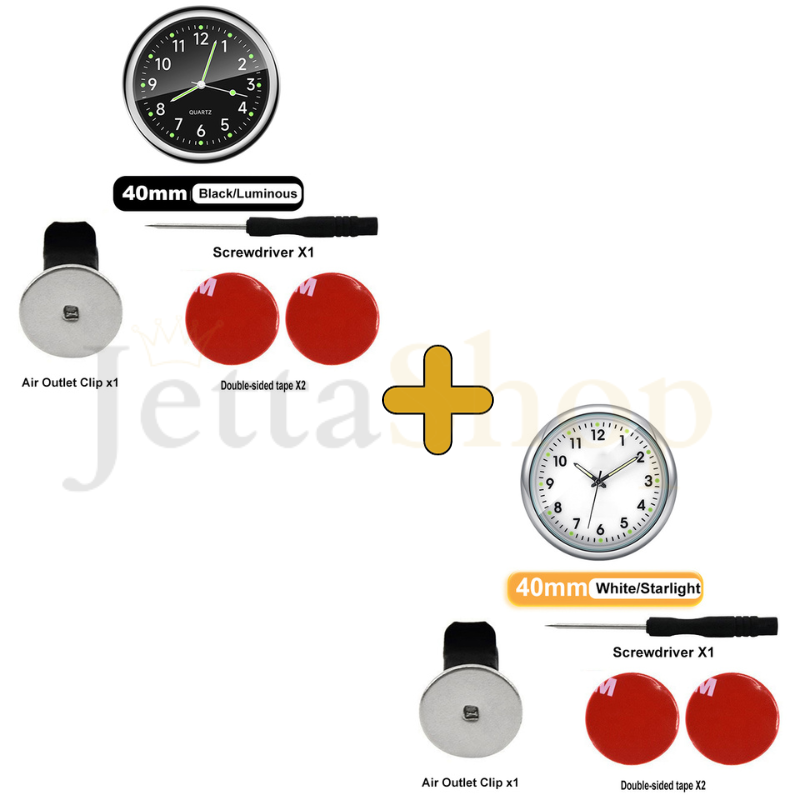 [PAGUE 1 LEVE 2] Mini Relógio Vintage de Painel Automotivo - ClockJetta™