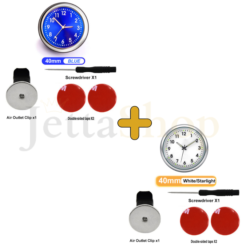 [PAGUE 1 LEVE 2] Mini Relógio Vintage de Painel Automotivo - ClockJetta™