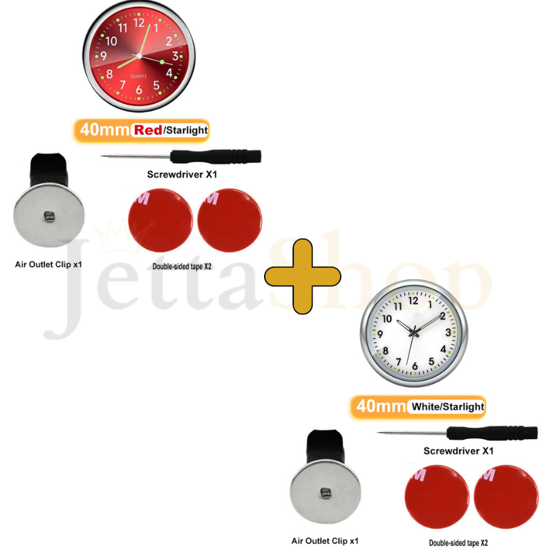 [PAGUE 1 LEVE 2] Mini Relógio Vintage de Painel Automotivo - ClockJetta™