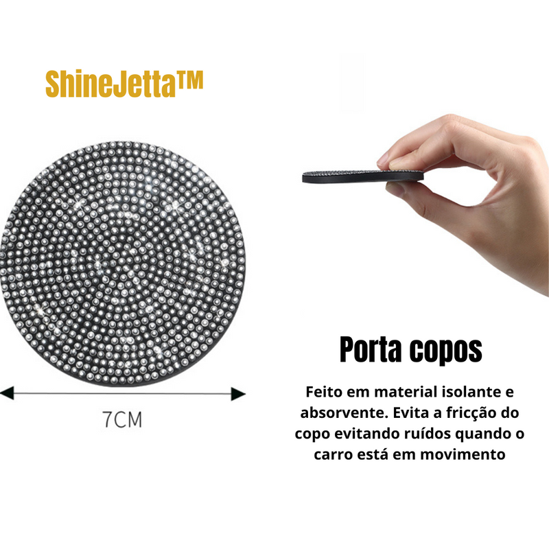 Porta Copos Automotivo - ShineJetta™ - PROMOÇÃO IMPERDÍVEL DIA DAS MÃES