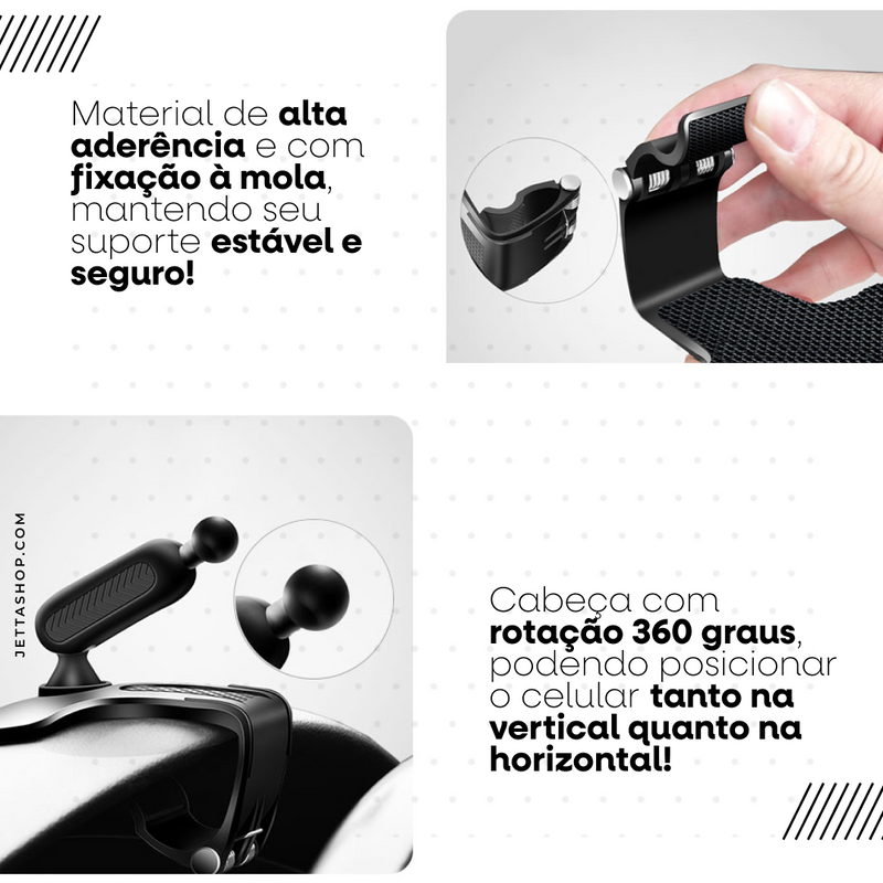 ClipJetta™ - Suporte de Celular Automotivo 4 em 1 [PROMOÇÃO IMPERDÍVEL]