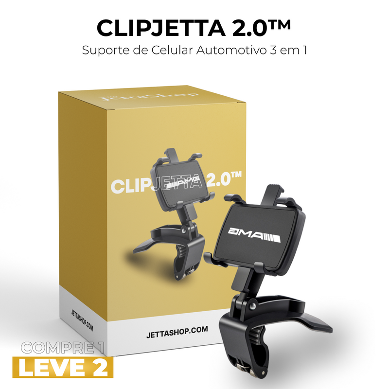 [COMPRE 1 LEVE 2] ClipJetta 2.0™ - Suporte de Celular Automotivo 3 em 1