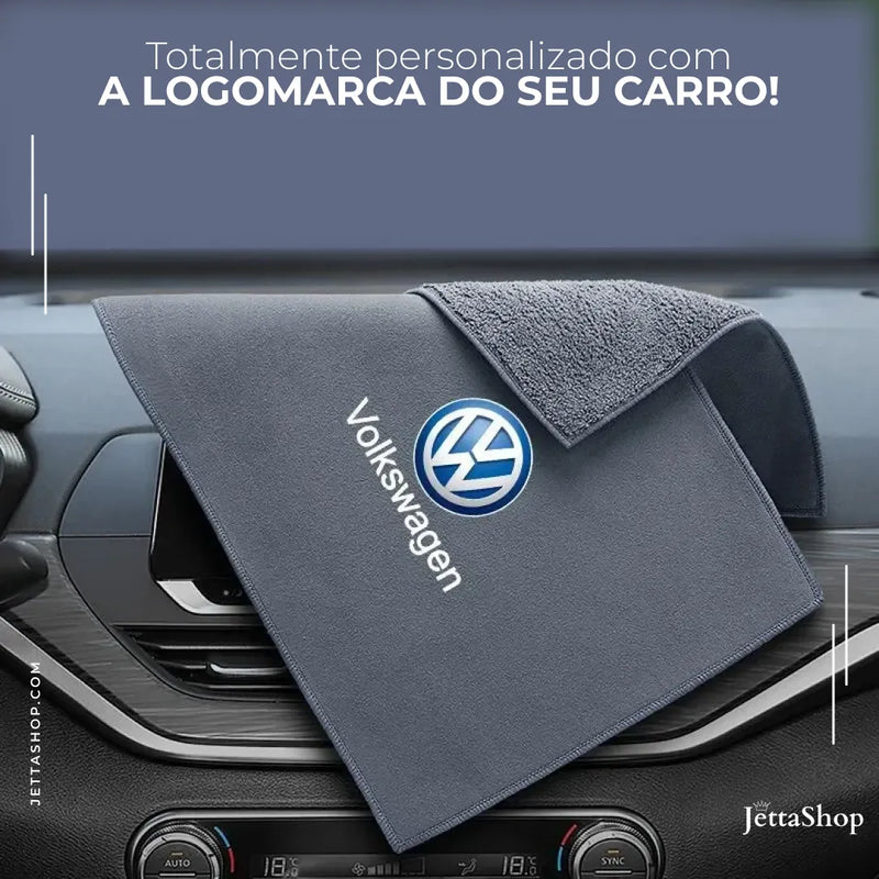 [PAGUE 1 LEVE 2] Toalha de Microfibra para Carros Personalizada - Jetta MaxTowel™