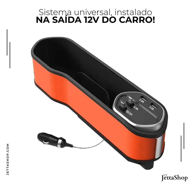 Jetta BuddyGap™ - Porta Objetos de Assento 3 em 1 Universal [PROMOÇÃO EXCLUSIVA]