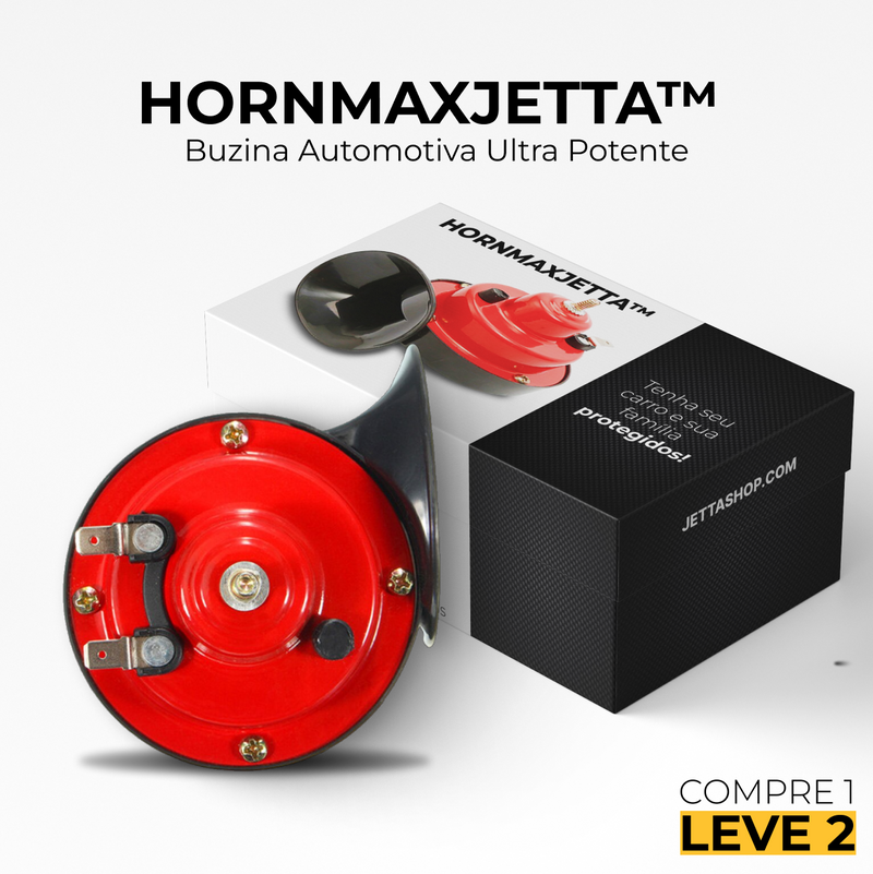 Buzina Turbo Automotiva - Compre 1 Leve 2 HornMaxJetta™ [PROMOÇÃO LIMITADA ATÉ 23:59 DE HOJE]