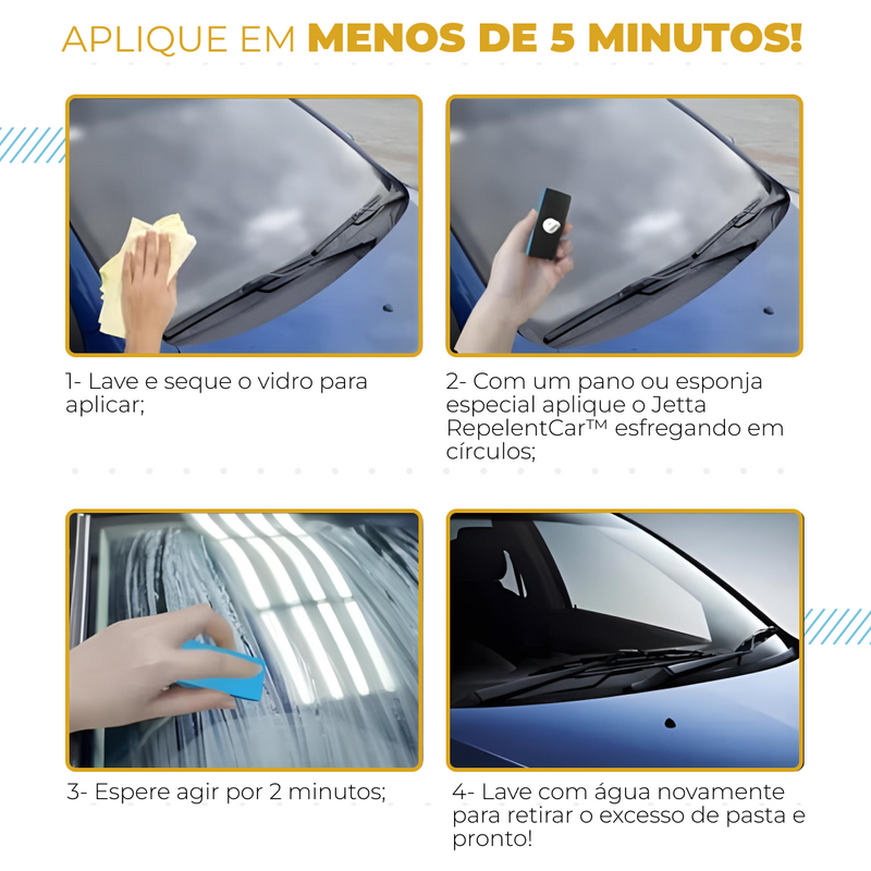 Jetta RepelentCar™ - Impermeabilizador de Vidros Automotivo [COMPRE 1 E LEVE 2]