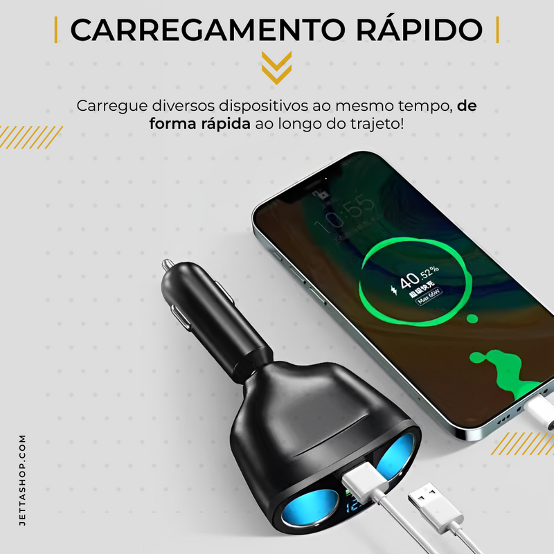 Jetta MultiCharge™ - Extensor 5 em 1 Ultra Rápido [BRINDE EXCLUSIVO]