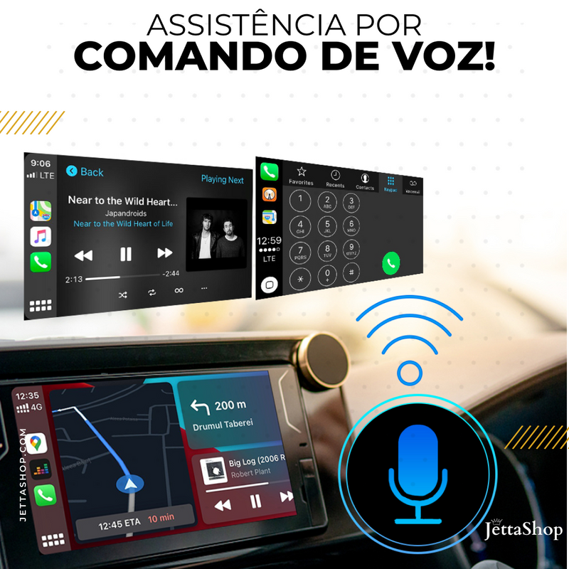 Adaptador Sem fio CarPlay/Android Auto para Multimídia - DriveJetta Pro™ - [PROMOÇÃO LIMITADA]