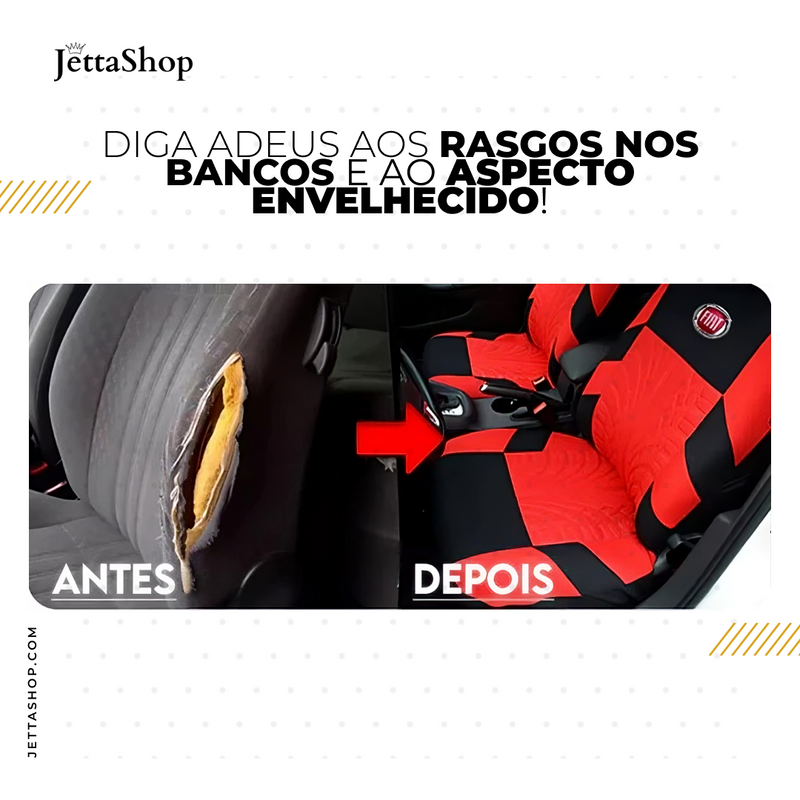 Kit de Capa para Bancos Automotiva - JettaSeatCover™ [PROMOÇÃO IMPERDÍVEL]