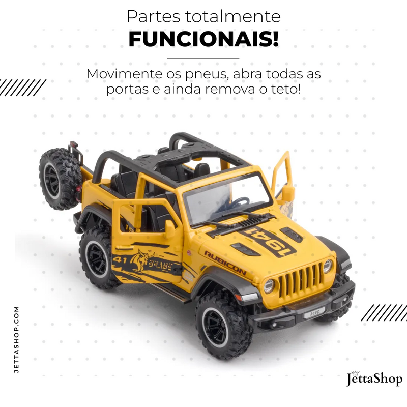 JettaMini's™ - Miniatura Jeep Wrangler Rubicon 1:32