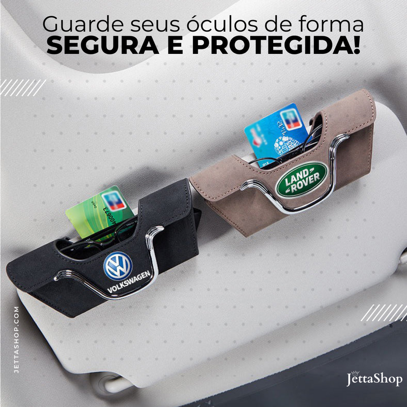 Porta Óculos Automotivo com Aba Magnética - Jetta MagLux™ [ESTOQUE LIMITADO]