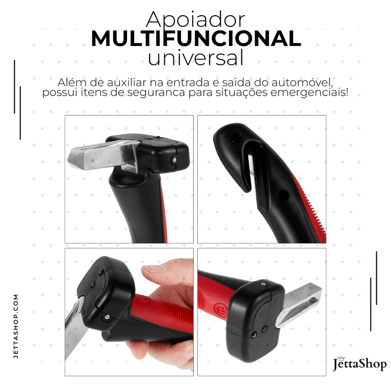 Bastão Auxiliar para Carros 5 em 1 - Jetta CarHandle™ [PROMOÇÃO LIMITADA ATÉ HOJE 23:59]