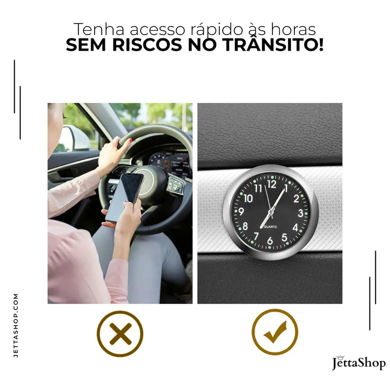 [PAGUE 1 LEVE 2] Mini Relógio Vintage de Painel Automotivo - ClockJetta™