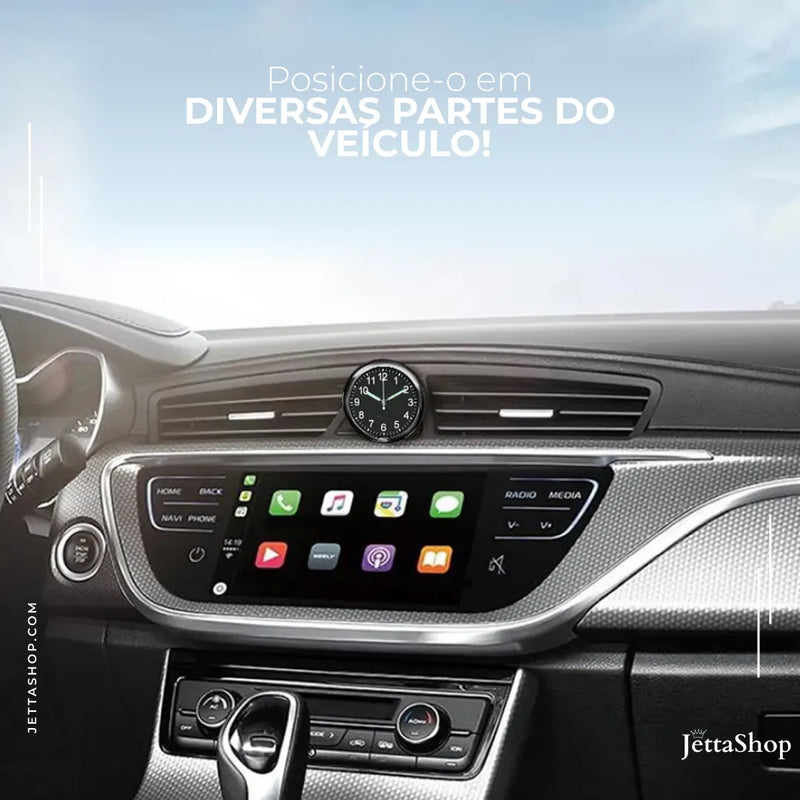 [PAGUE 1 LEVE 2] Mini Relógio Vintage de Painel Automotivo - ClockJetta™