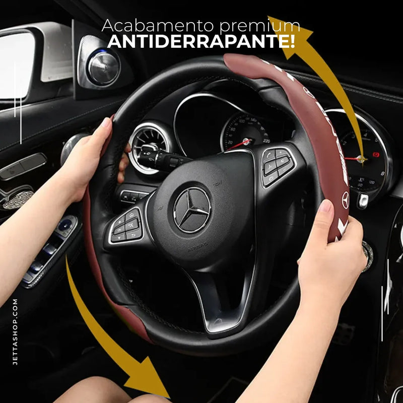 Capa de Volante Universal e Antiderrapante Personalizada - Jetta VoltUltra™ [ESTOQUE LIMITADO]