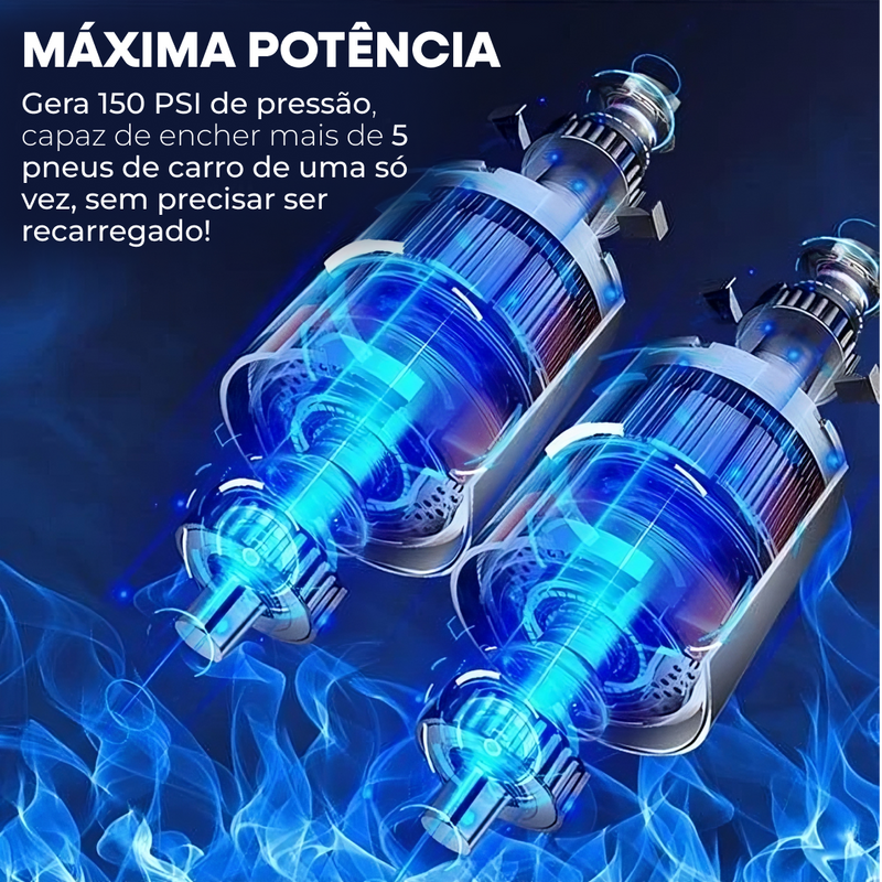 Bomba Elétrica de Encher Pneu Automotiva - Compressor MiniJetta™ [ÚLTIMAS UNIDADES🔥]