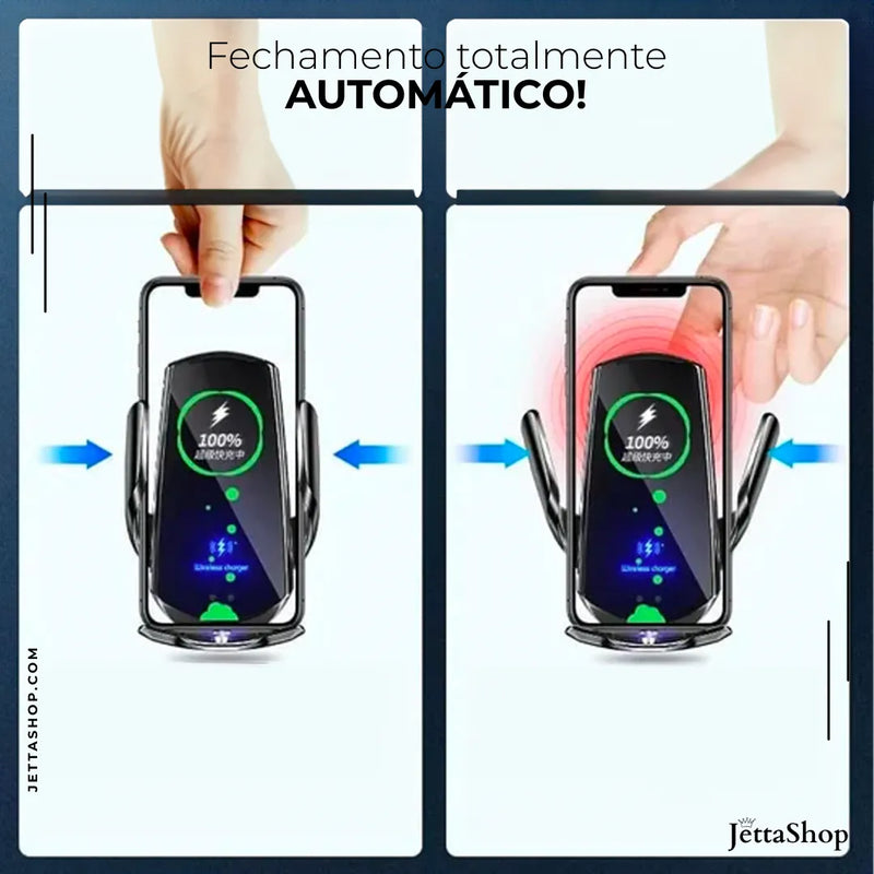 Suporte Futurista de Celular com Carregamento por Indução - Jetta DeluxeHolder™ [PROMOÇÃO LIMITADA ATÉ HOJE 23:59]