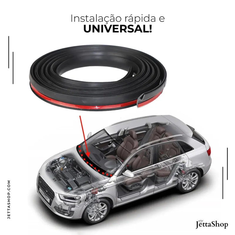 Jetta VedaStrip™ - Borracha de Vedação Anti Rúidos e Proteção Multifuncional para Carros