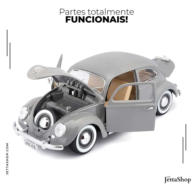 JettaMini's™ - Miniatura Fusca 1955 1:18 [MODELO EXCLUSIVO]