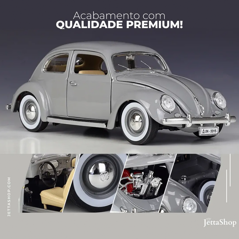 JettaMini's™ - Miniatura Fusca 1955 1:18 [MODELO EXCLUSIVO]