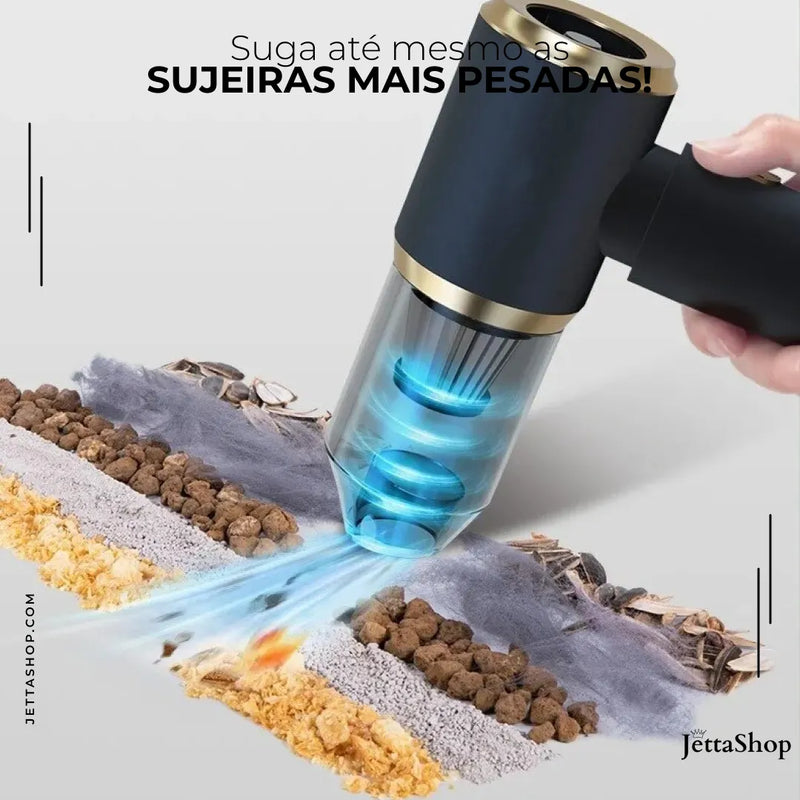 Aspirador Portátil PowerPulse™️ + 4 ACESSÓRIOS EXCLUSIVOS [BRINDE EXCLUSIVO + FRETE GRÁTIS ATÉ 23:59]