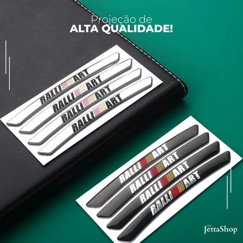 [PAGUE 2 LEVE 4] Kit de Adesivos Cromados para Rodas Personalizados - StickerJetta™