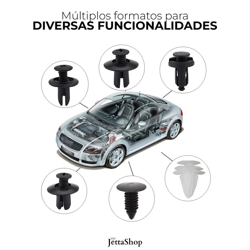 Caixa de Reparos Multifuncional com 100 Peças Variadas - Jetta AutoBox™ [+ FERRAMENTAS DE BRINDE]