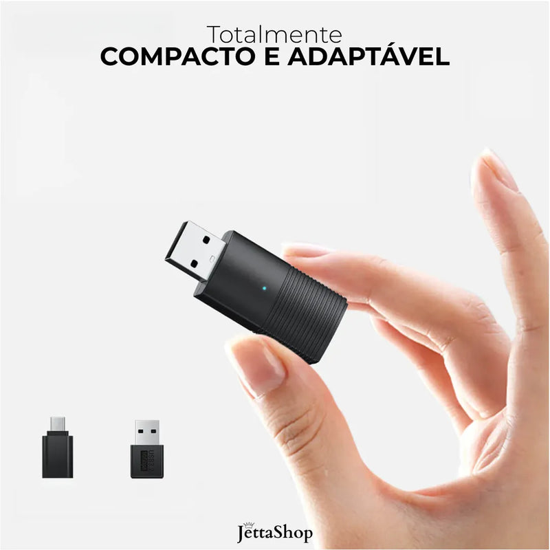 Adaptador Sem fio CarPlay/Android Auto para Multimídia - DriveJetta Mini™