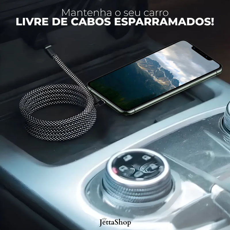 Cabo Magnético de Carregamento para Celulares Automotivo - Jetta MagCharger™