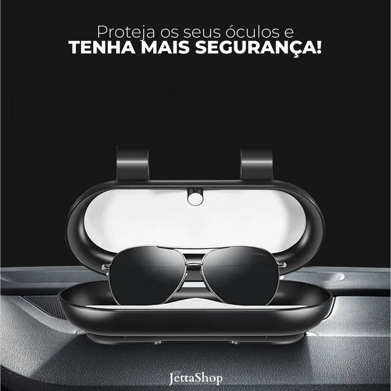 Porta Óculos Automotivo Personalizado - Jetta LuxGlass™ (PROMOÇÃO LIMITADA ATÉ HOJE 23:59)