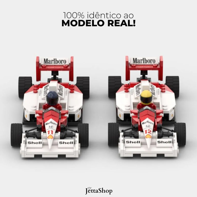 JettaBlox™ - F1 McLaren MP4/4 Ayrton Senna | 198PCS [MONTE VOCÊ MESMO]