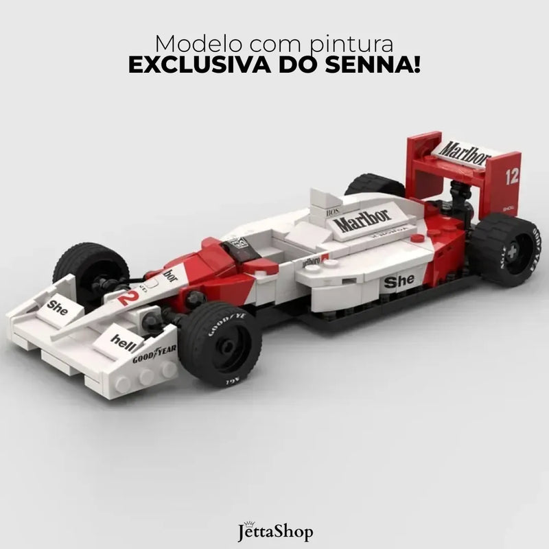 JettaBlox™ - F1 McLaren MP4/4 Ayrton Senna | 198PCS [MONTE VOCÊ MESMO]