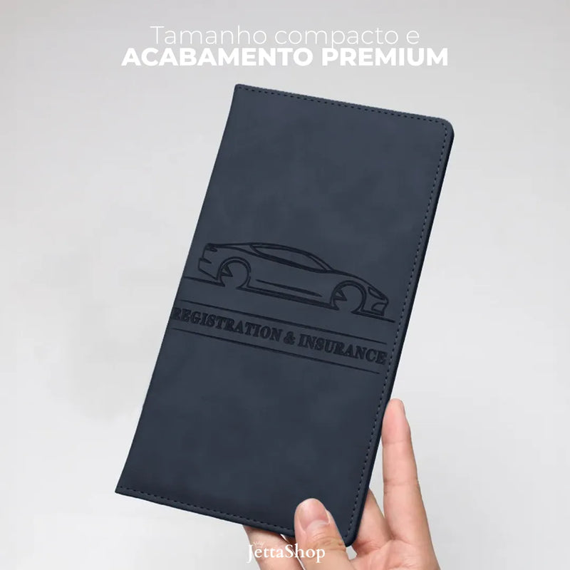 Organizador de Documentos Automotivo em Couro - JettaDocs™