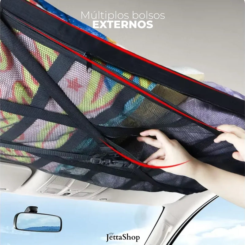 Jetta Roof™ - Porta Objetos de Rede Universal para Teto Automotivo [PROMOÇÃO LIMITADA]