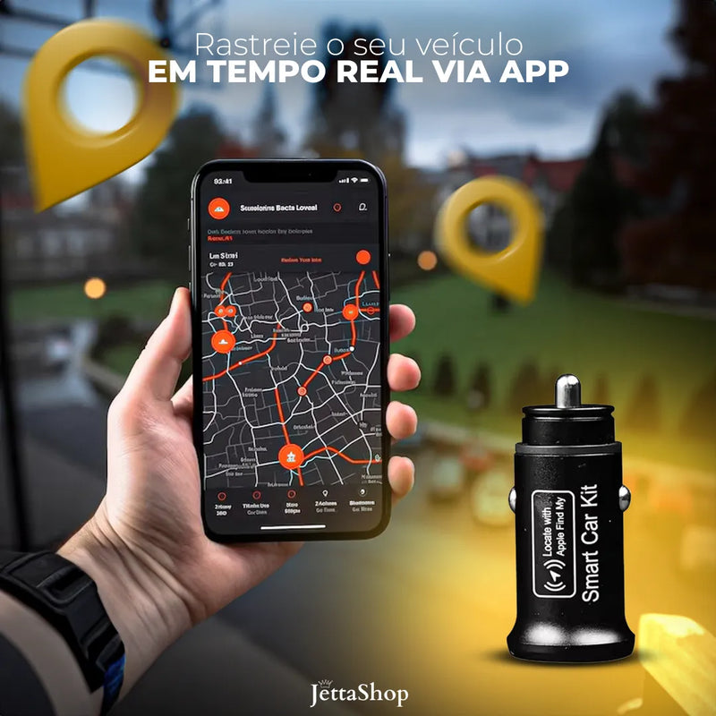 Mini Carregador e Rastreador GPS Automotivo para iPhone - SpotJetta™ [PROMOÇÃO LIMITADA]