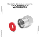 [COMPRE 4 LEVE 8] Tampa de Metal Cromada para Bico de Pneus Personalizada - Jetta ValveCap™