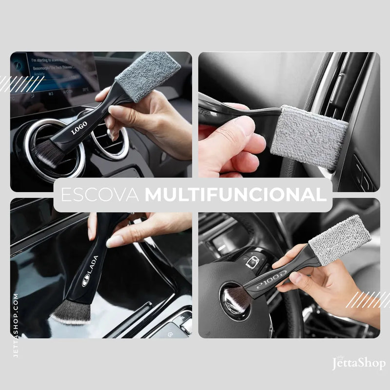 [PAGUE 1 LEVE 2] Mini Escova de Limpeza 2 em 1 para Interior Automotivo - Jetta MultiBrush™