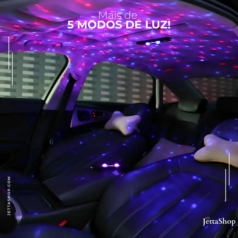 Jetta AutoLamp™ - Luz Ambiente Rítmica RGB de Interior Automotivo + Brinde Exclusivo