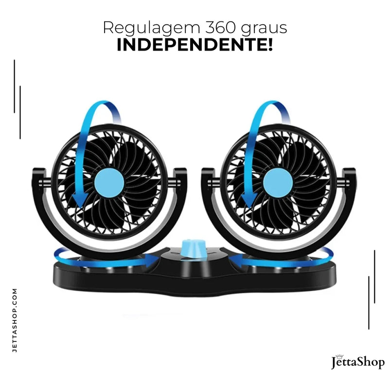 VentJetta™ - Ventilador Duplo para Carros 360º [PROMOÇÃO LIMITADA ATÉ HOJE 23:59]