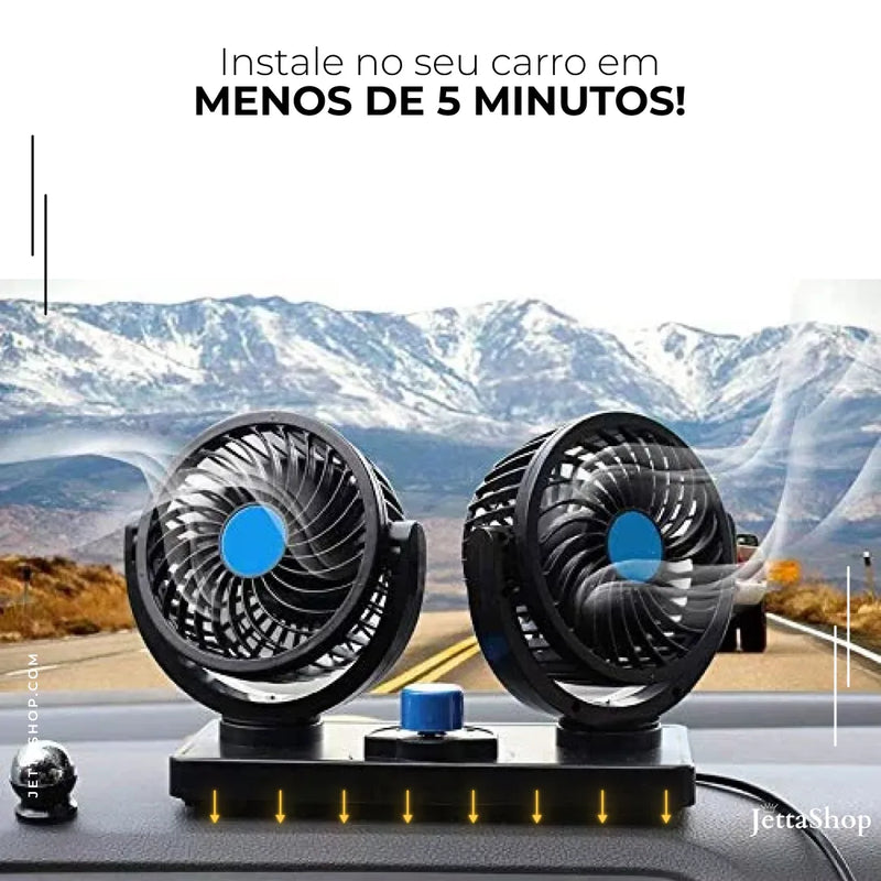 VentJetta™ - Ventilador Duplo para Carros 360º [PROMOÇÃO LIMITADA ATÉ HOJE 23:59]