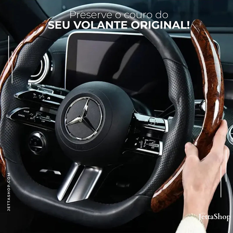 Capa de Volante Universal Amadeirada - Jetta VoltWood™ [PROMOÇÃO LIMITADA ATÉ HOJE 23:59]