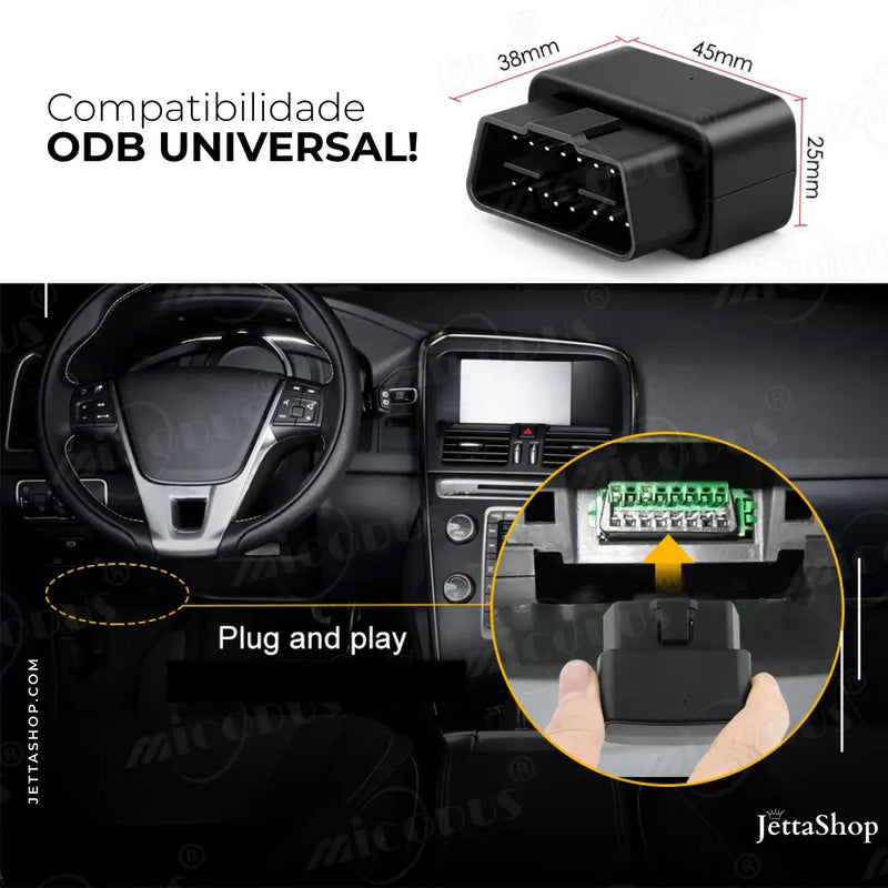 Rastreador GPS Automotivo para iPhone - FindJetta™ (PROMOÇÃO LIMITADA ATÉ HOJE 23:59)
