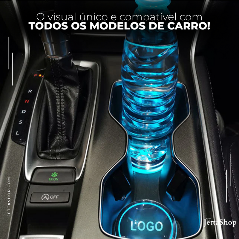 Jetta LedCup™ - Luz de LED para Porta Copos Automotivo Personalizado [PAGUE 1 LEVE 2]