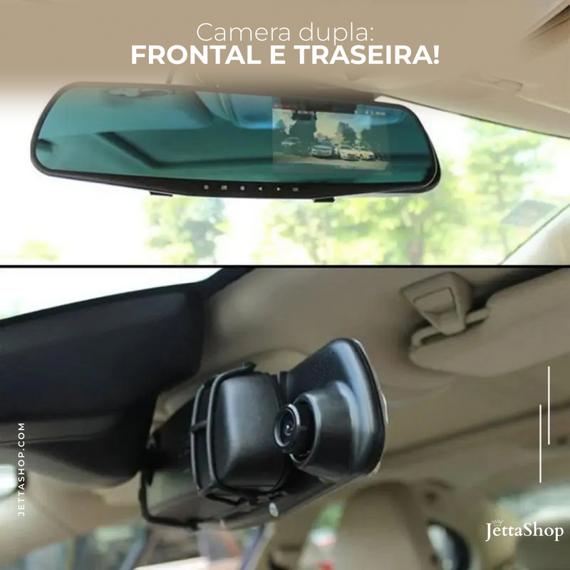 Retrovisor Automotivo com Câmera 3 em 1 Universal - Jetta RetroVision™ [OFERTA LIMITADA]