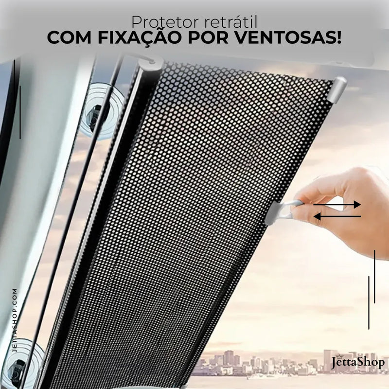 Cortina Retrátil e Universal de Parabrisa Automotivo - Jetta SunFree™ [ESQUENTA BLACK FRIDAY]