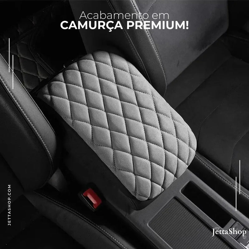 Jetta UltraComfort™ - Apoio de Braço Automotivo em Camurça [PROMOÇÃO IMPERDÍVEL🔥]