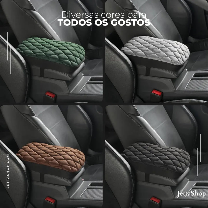 Jetta UltraComfort™ - Apoio de Braço Automotivo em Camurça [PROMOÇÃO IMPERDÍVEL🔥]