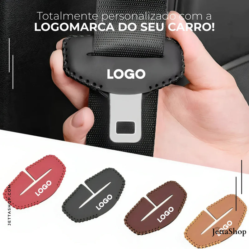 Capa de Couro para Fivela de Cinto Automotivo Personalizado - Jetta LuxBelt™ [PROMOÇÃO EXCLUSIVA]